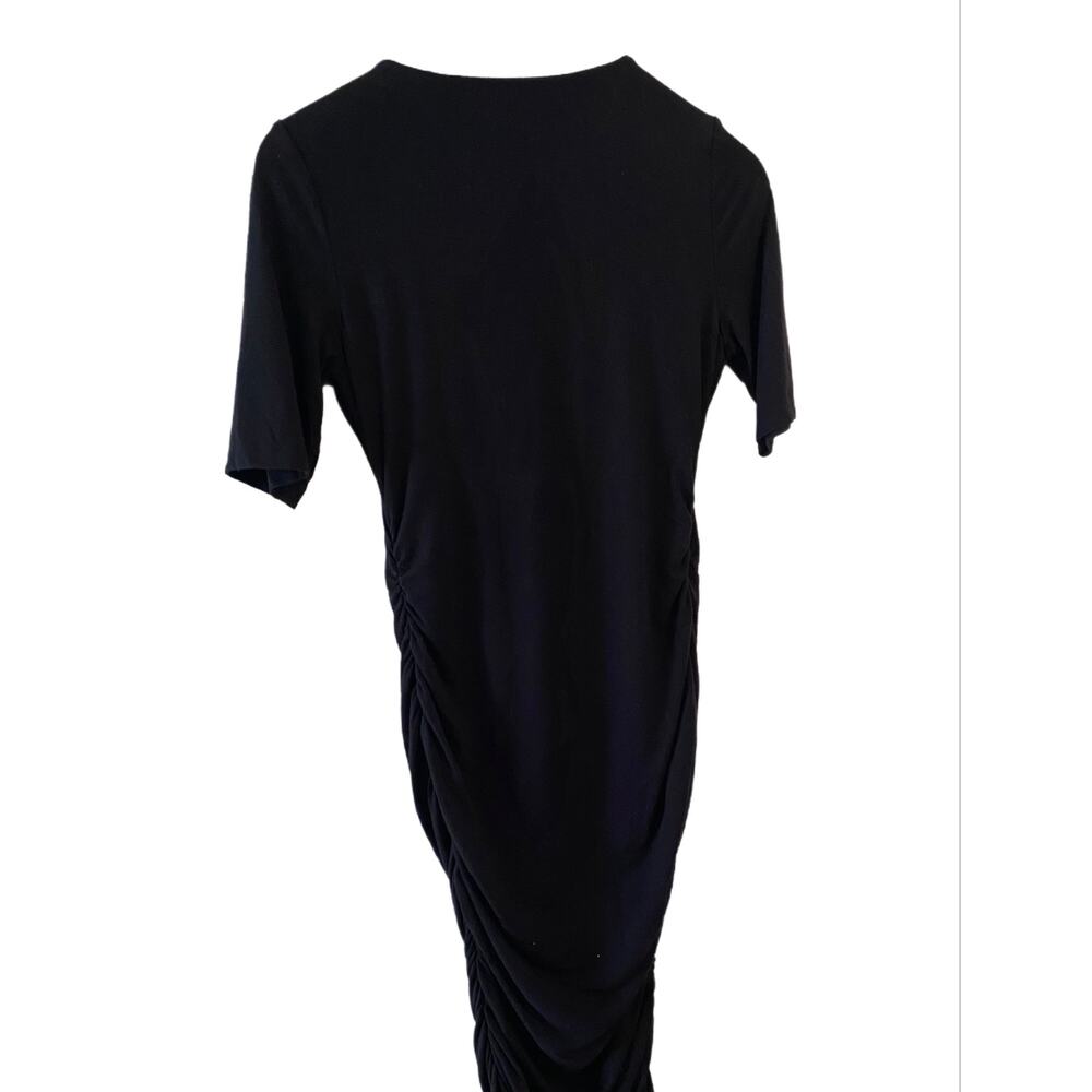Pea In The Pod Maternity Midi Black Dress Size S EUC - Picture 3 of 5